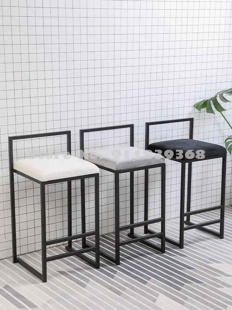 Скандинавский барный стул модный современный простой с высокой ногой семейный