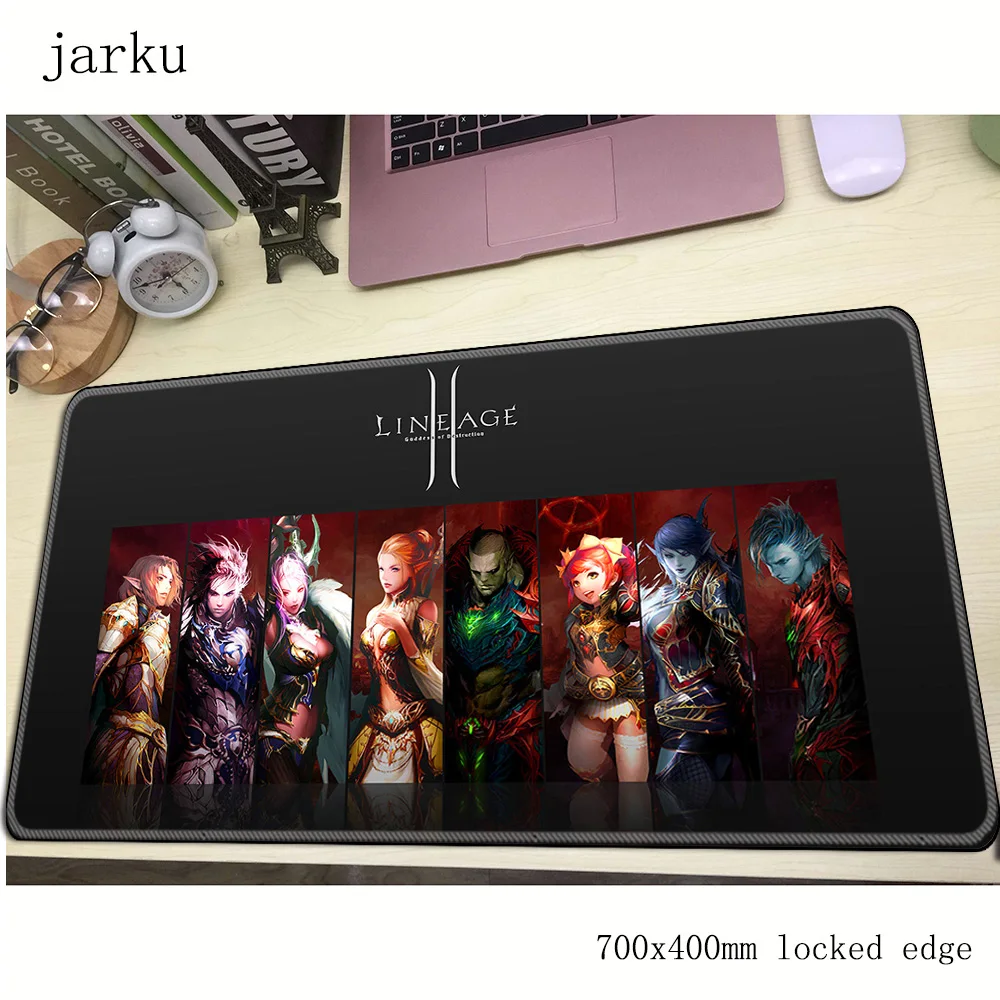 Lineage 2 коврик для мыши геймер 700x400 мм notbook большой игровой профессиональный ПК стол