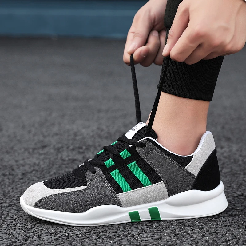 

Vulcanized Shoes Male Sneakers 2020 Fashion Summer Air Mesh Breathable Wedges Sneakers For Men zapatillas sneakers