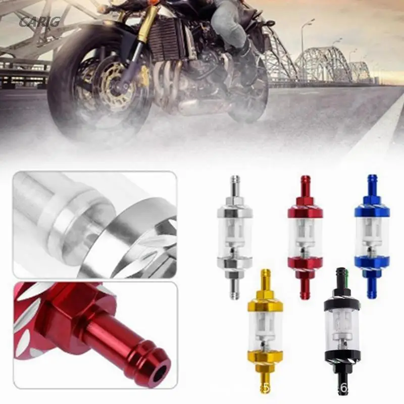 

Универсальный 8 мм мотоциклетный Ретро модифицированный металлический масляный очиститель встроенный фильтр съемный прозрачный стеклянн...