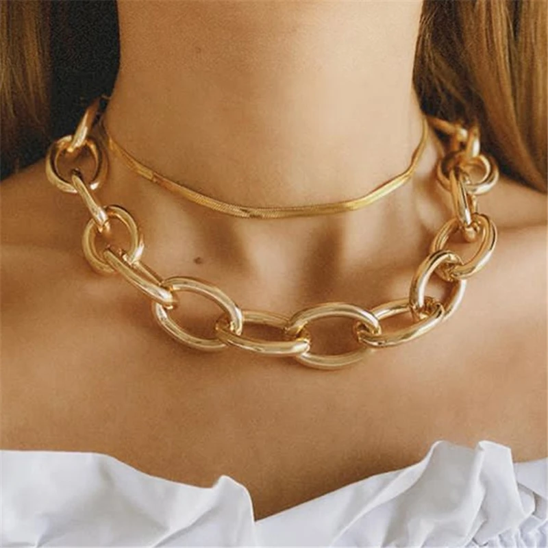 Fashion Goth Punk Big Thick Chain 
