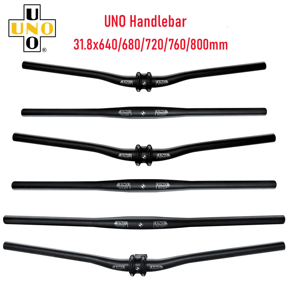 

UNO Aluminum Bike Handlebar 31.8x640/680/720/760/800mm Cycling Handlebar Flat Handle Bend Handlebar Bycicle Accessories