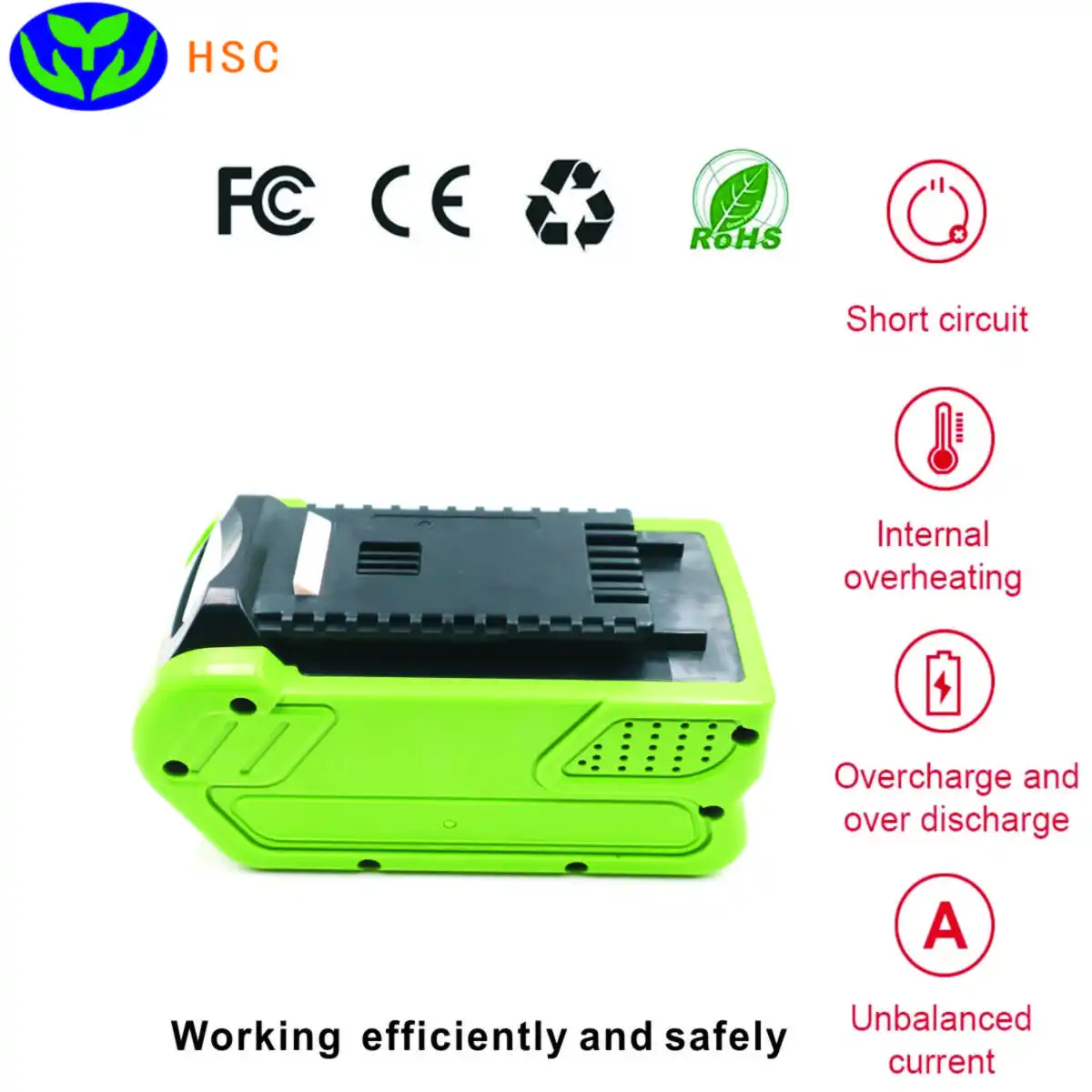 Аккумулятор 18650 GRW40 6000 мА · ч 40 в литийионный для Greenworks G40LM45 G40LT 24252 29662 | Электроника