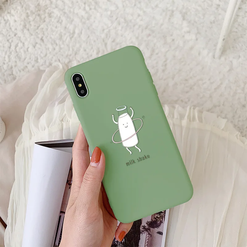 GYKZ милый мультяшный чехол для iPhone 7 12 11 XS MAX XR X 8Plus с принтом молочного печенья кофе