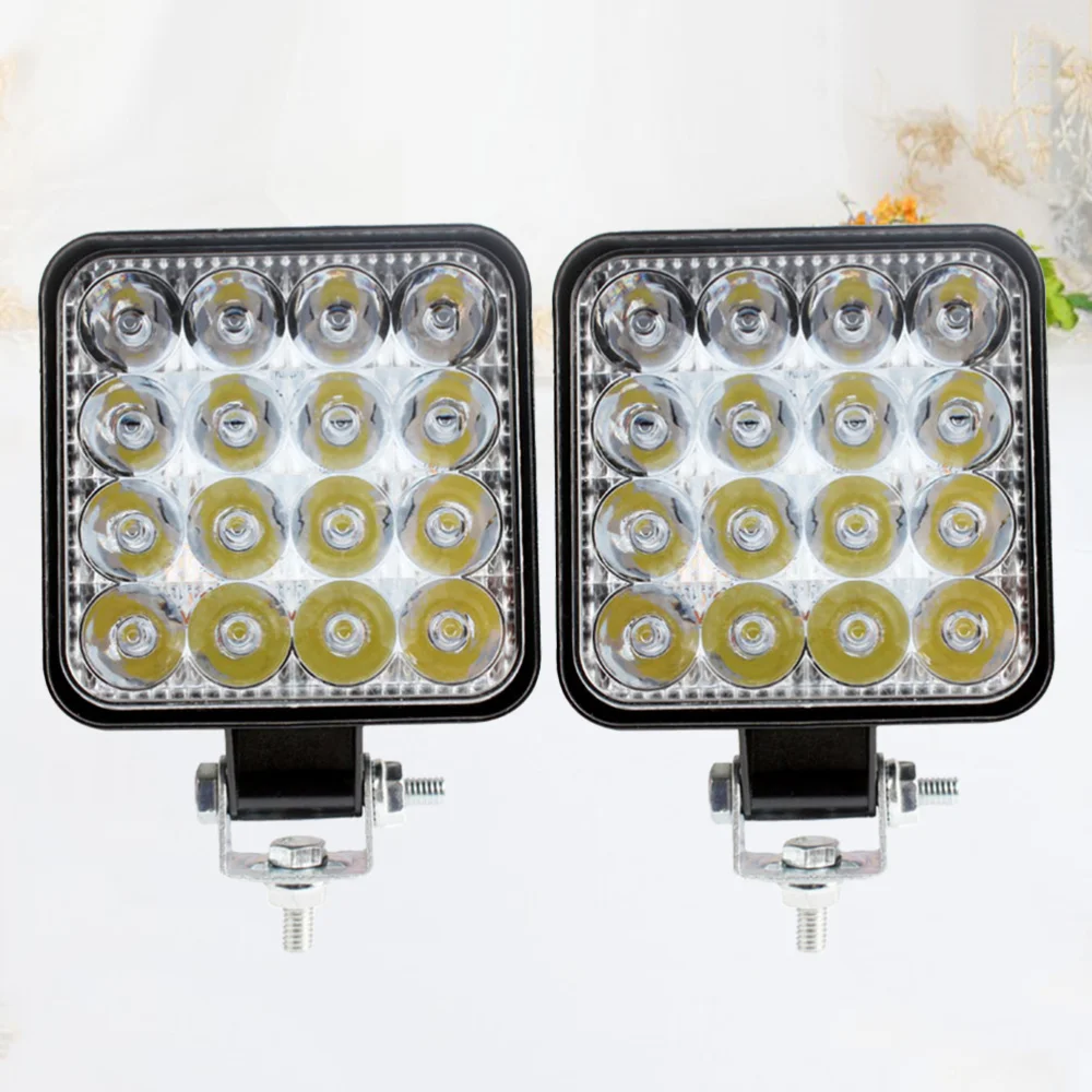 

2Pcs 48W Automotive LED Lens Super Bright Power Electric Eye Astern Auxiliary Lamp