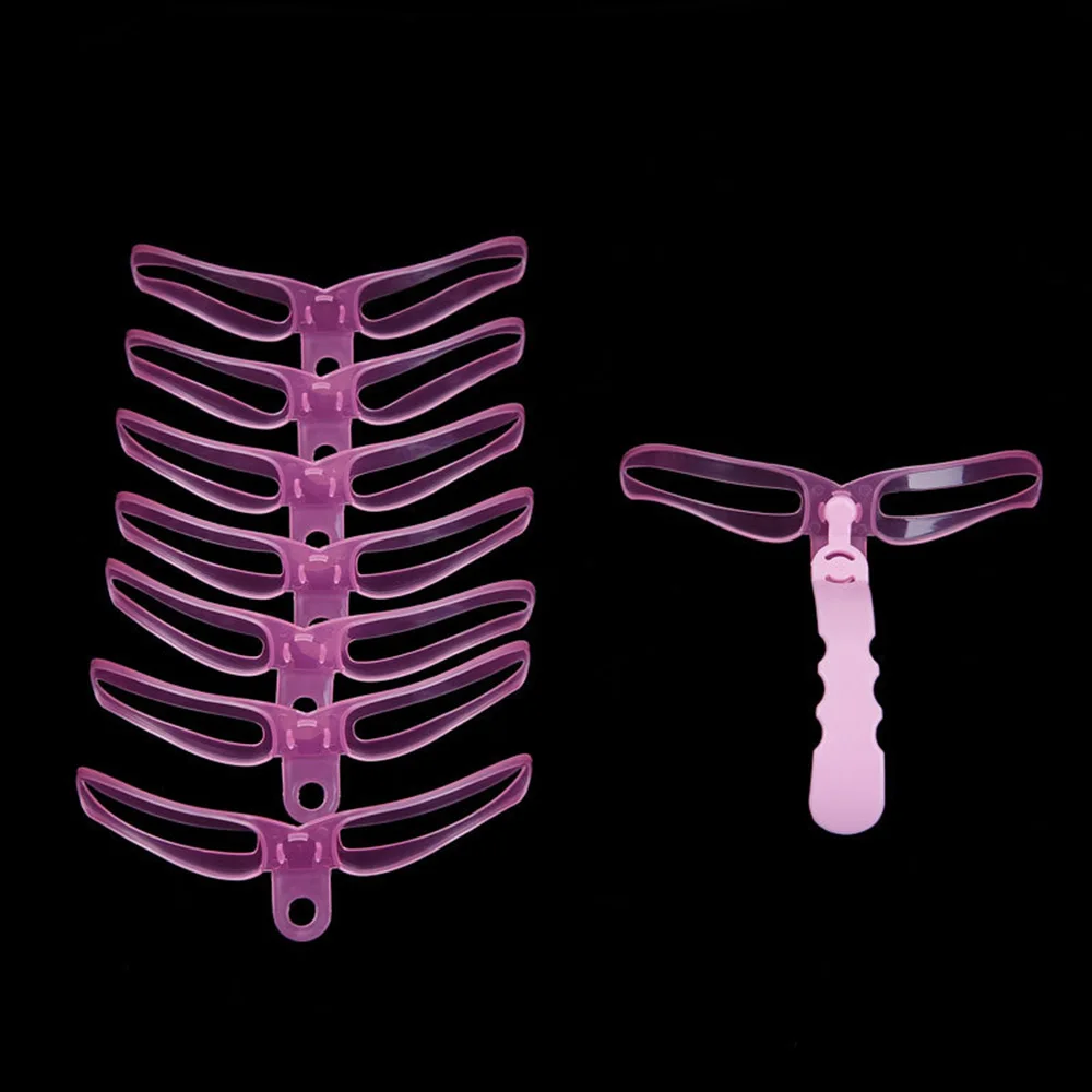 8 шт./компл. трафареты для бровей уход за модельный шаблон макияжа многоразовый