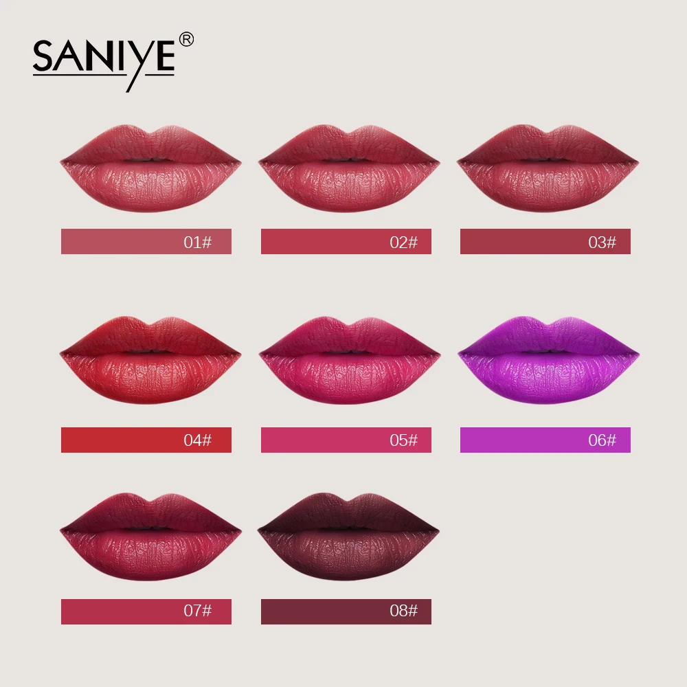 SANIYE фиолетовая Губная Помада Красного цвета Макияж для губ матовая губная помада