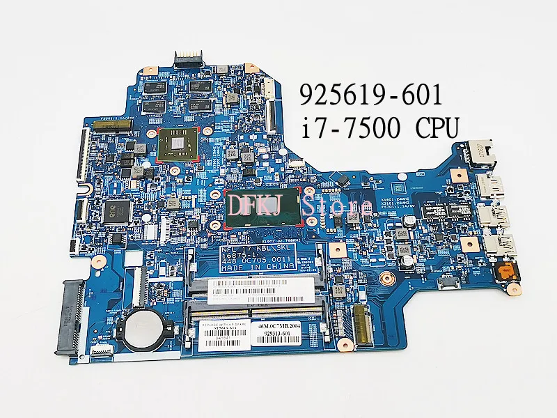 

925619-601 925619-001 925619-501 для HP 17T-BR000 17-BS серия материнская плата для ноутбука с 530 2 Гб I7-7500U ЦП 16875-1 основная плата