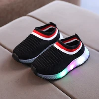 led light baby girls boys air mesh shoes breathable toddler children shoes soft bottom little kids sneakers size 21 30