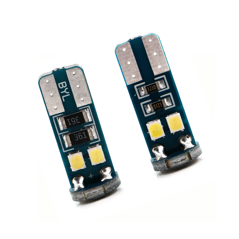 T10 2835 Чип W5W 194 168 лампа 6SMD светодиодный светильник для салона автомобиля/Клиренс s