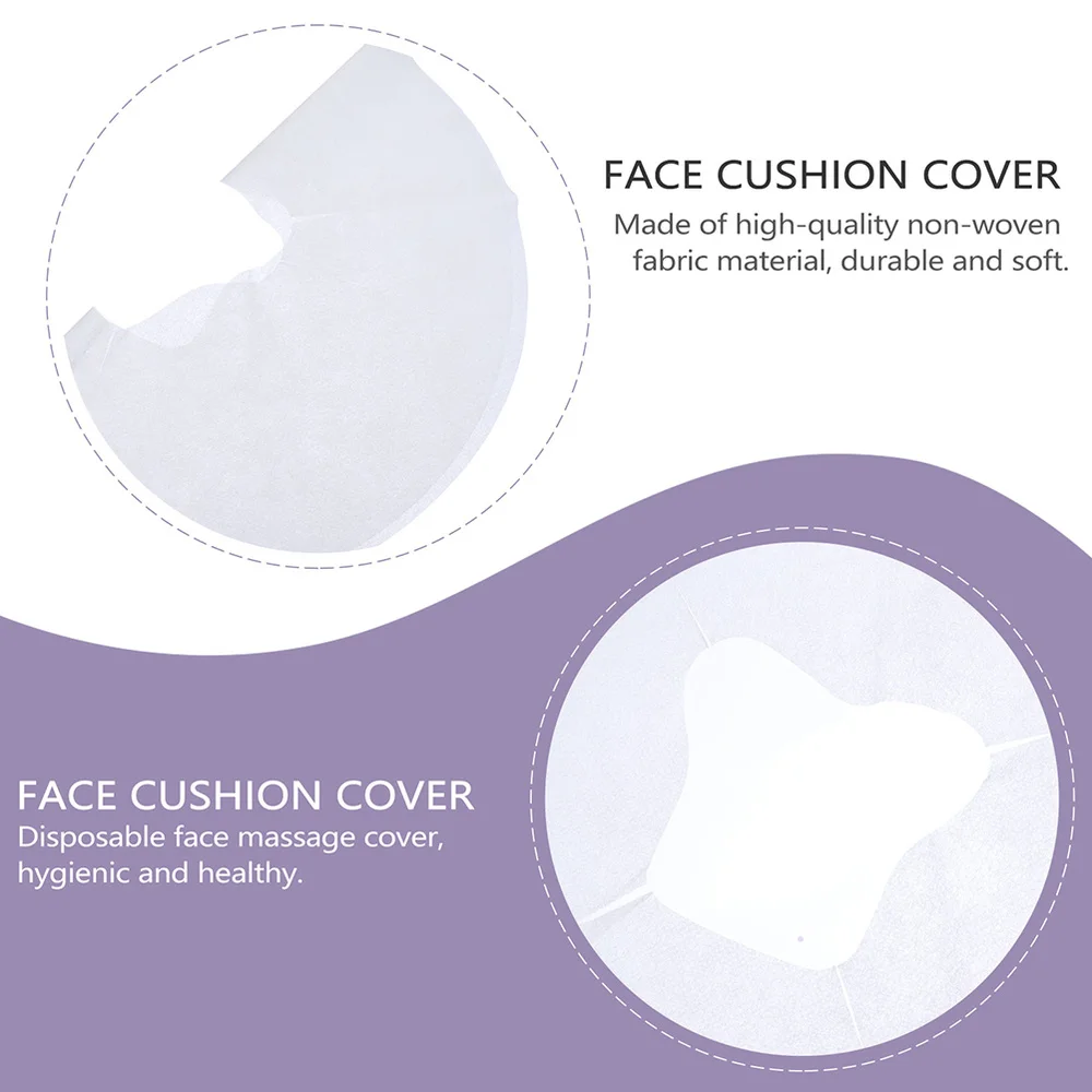 

200Pcs Breathable Headrest Mat Face Hole Pillow Mat Beauty Salon Supply