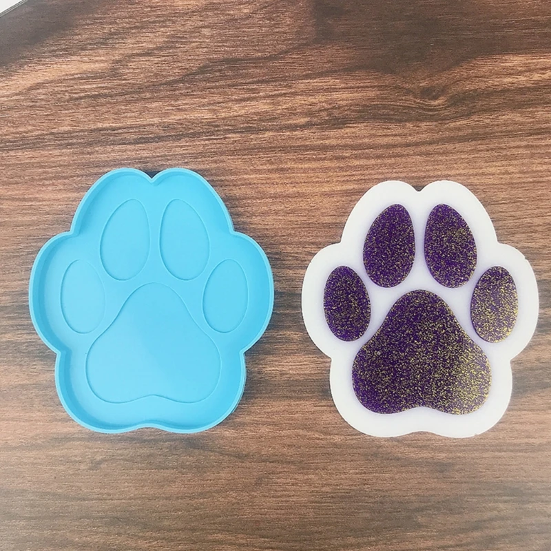 

Dogs Paw Coaster Epoxy Resin Mold Cup Mat Pad Silicone Mould DIY Crafts Decorations Ornaments Casting Tools