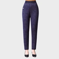 trending products women winter cotton pants large size warm pants printing high waist cotton pants big velvet quality assurance