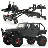 SCX10 Metal Chassis Frame kit 313mm Wheelbase With Prefixal Planetary Gearbox Portal Axle for 1/10 RC Crawler Off Road Truck