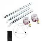 Расширяемый Металлический разбрасыватель с замком, кожаные наручники, секс-игрушка для бондажа лодыжки, разбрасыватель открытых ног, флирт-игры для пар