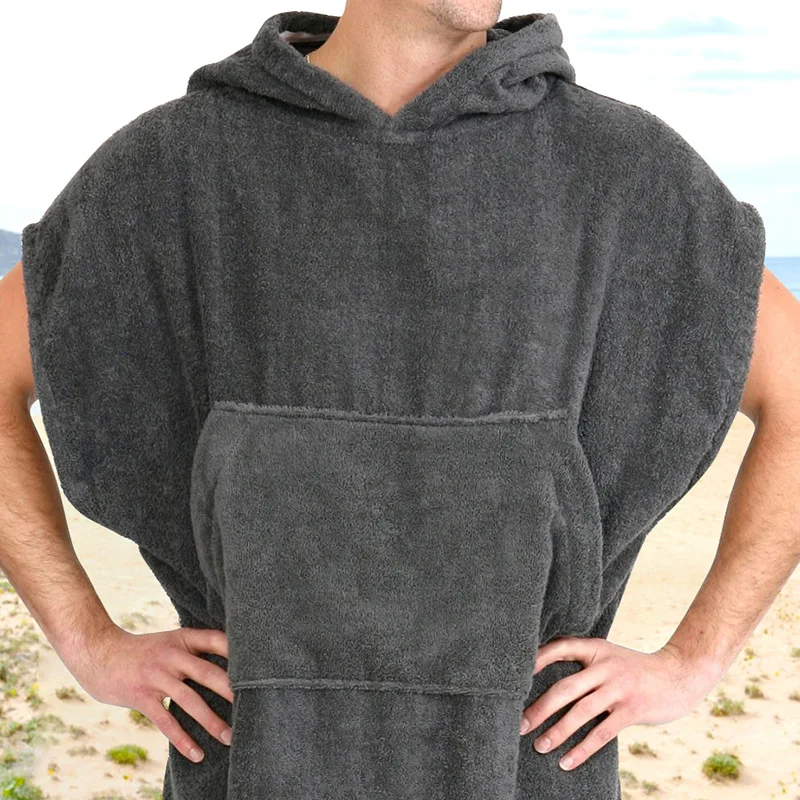 

Men's Casual Solid Hoodies Fashion Plush Long Hooded Sweatshirts Men 2021 Autumn Winter Fashion Loose Sleeveless Pullover Tops