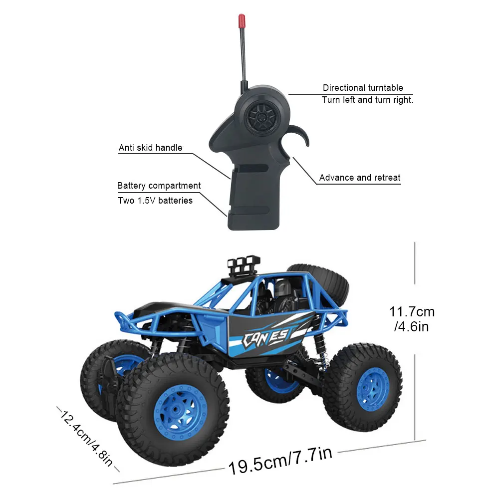 Безбарьерная машина для пересеченной местности радиоуправляемая внедорожная 1:20