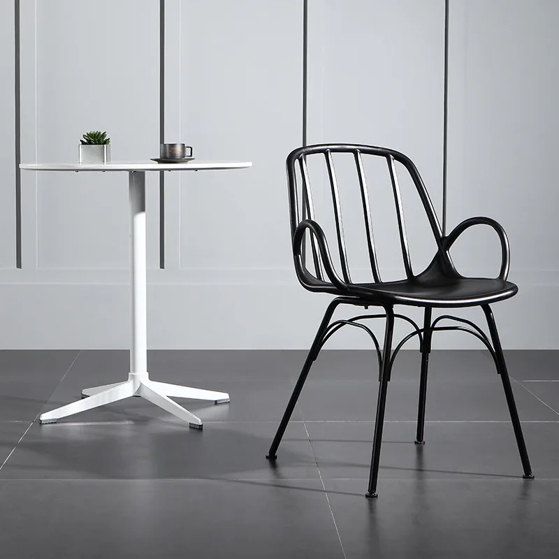 Современный минимализм пластиковый стул ресторанная столовая стулья для фермы