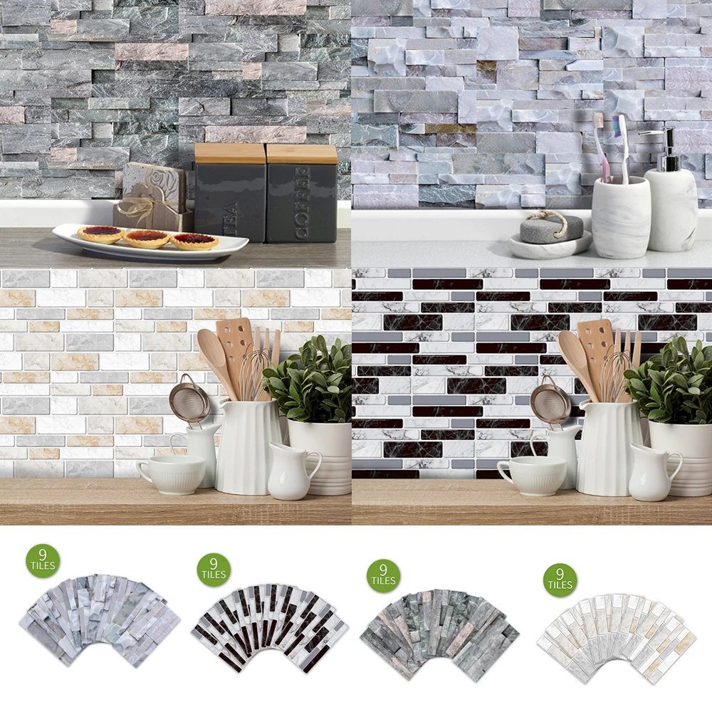 3D наклейки на обои Самоклеящаяся мозаика лестница настенная плитка наклейка