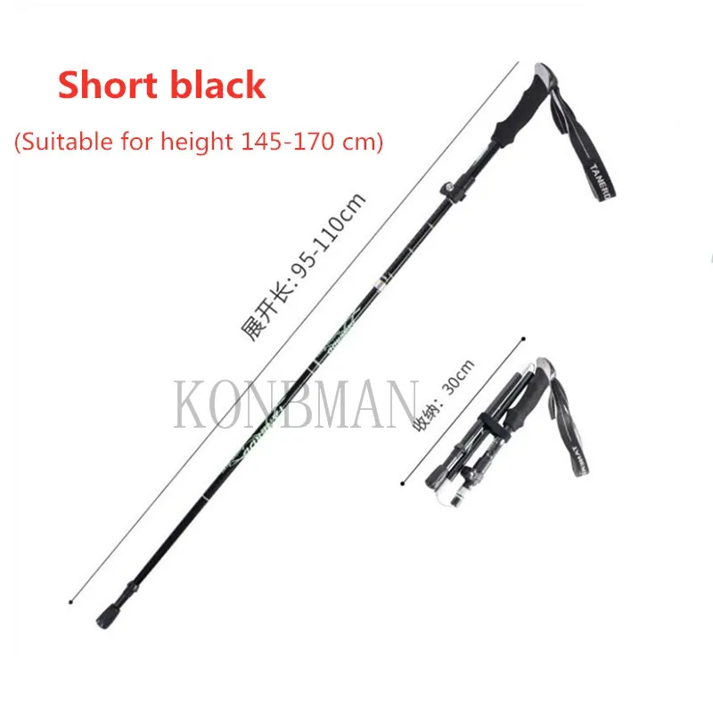 

EVA Sticks Walking Outdoor Sports Fold Trekking Stick Walking Hiking Stick Adjust Aluminum Alloy Alpenstock