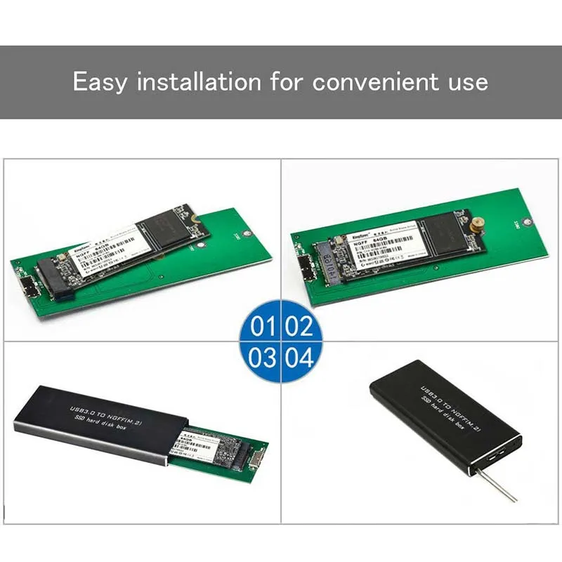 Чехол M2 SSD корпус NGFF чехол для M.2 адаптер USB 3 0 на SATA внешний конвертер Caddy 6 Гбит/с