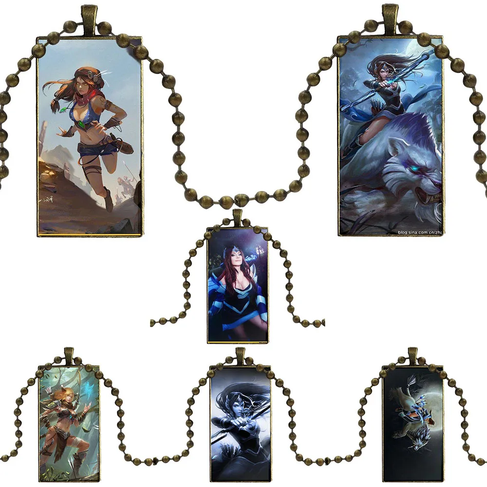 Mirana Dota 2 старинные ювелирные изделия нержавеющей стали Цвет кабошоны