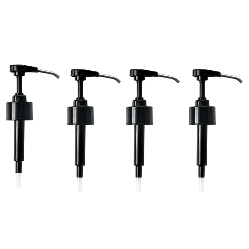 

4Pcs Syrup Ketchup Vinegar Olive Oil Bottle Head Pressure Pump Household Oyster Sauce Push-Type Pump Kitchen Tools