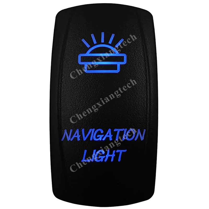 

Навигационная подсветка для автомобиля лодки синий светодиод 5 контактов клавишный переключатель 12 В 20 А SPST вкл. Выкл. Переключатель морски...