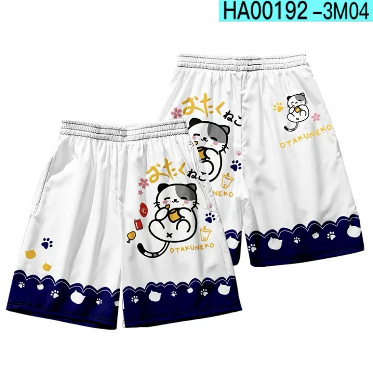 

Kawaii 2021 New Cute Neko Cat 3D Japanese Kimono Haori Yukata Women/Men's Summer Casual Cool Short Sleeve boy/girls Cardigan Top