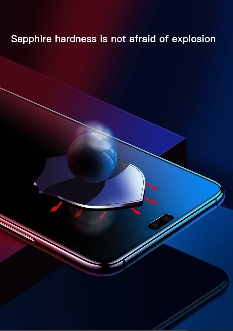 2 шт./компл. 9D полное покрытие закаленное стекло для huawei P20 30 HD анти-отпечатков пальцев Защитная пленка для экрана для huawei P20 30 Pro