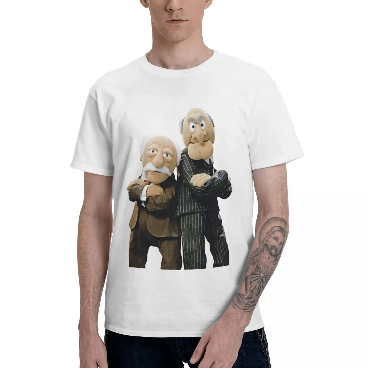 

Statler And Waldorf T Shirts Pure Cotton Crewneck Men's T-Shirt Short Sleeve Plus Size Unisex Tees Clothes Summer