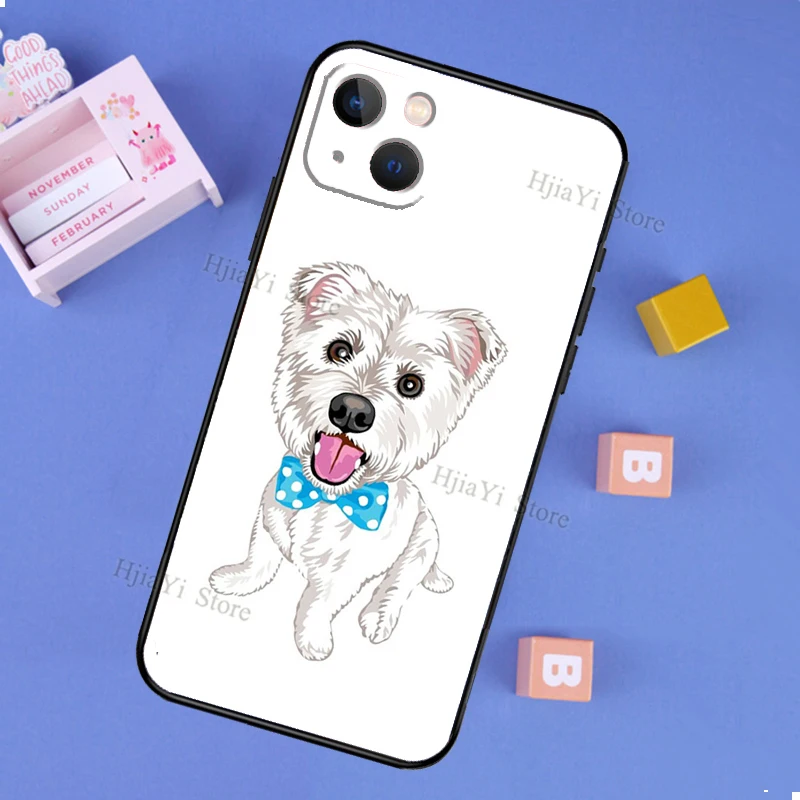Чехол Maltese West Highland Terrier для iPhone 13 Pro Max XS X XR 7 8 Plus SE 2020 чехол 11 14 12 Mini - купить по
