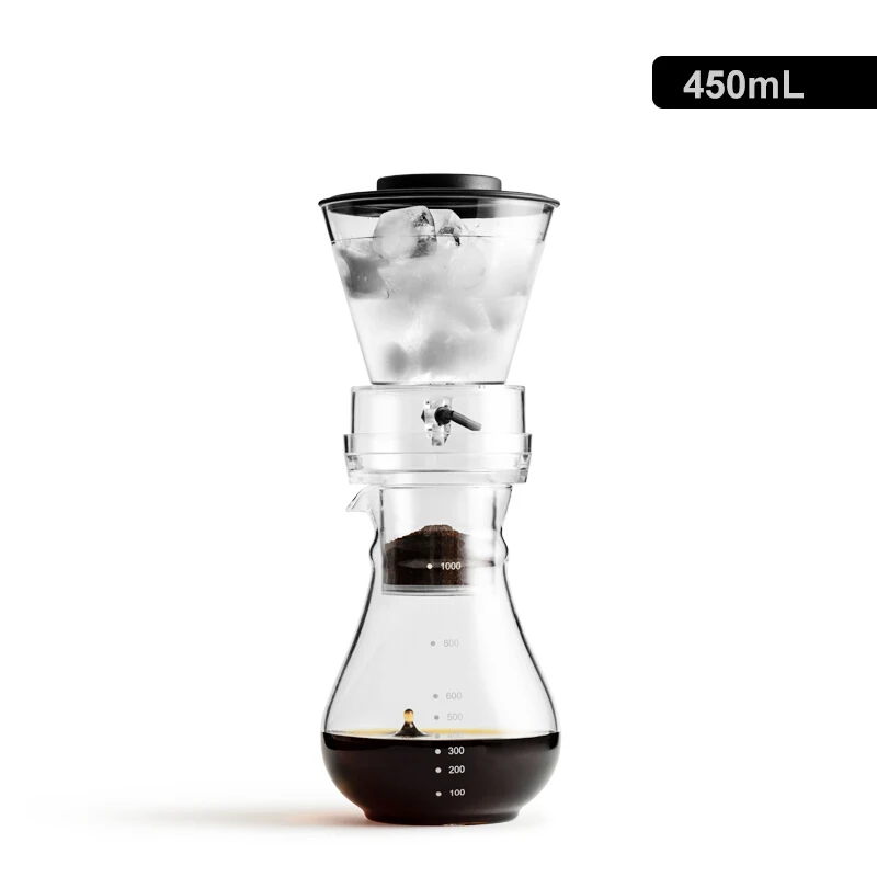 

Ice Drip Coffee Pot Household Ice Drip Coffee Machine Ice Brew Drip Filter Coffee Tea Glass Pot Hand Brew Cold Brew Ice Brew Pot
