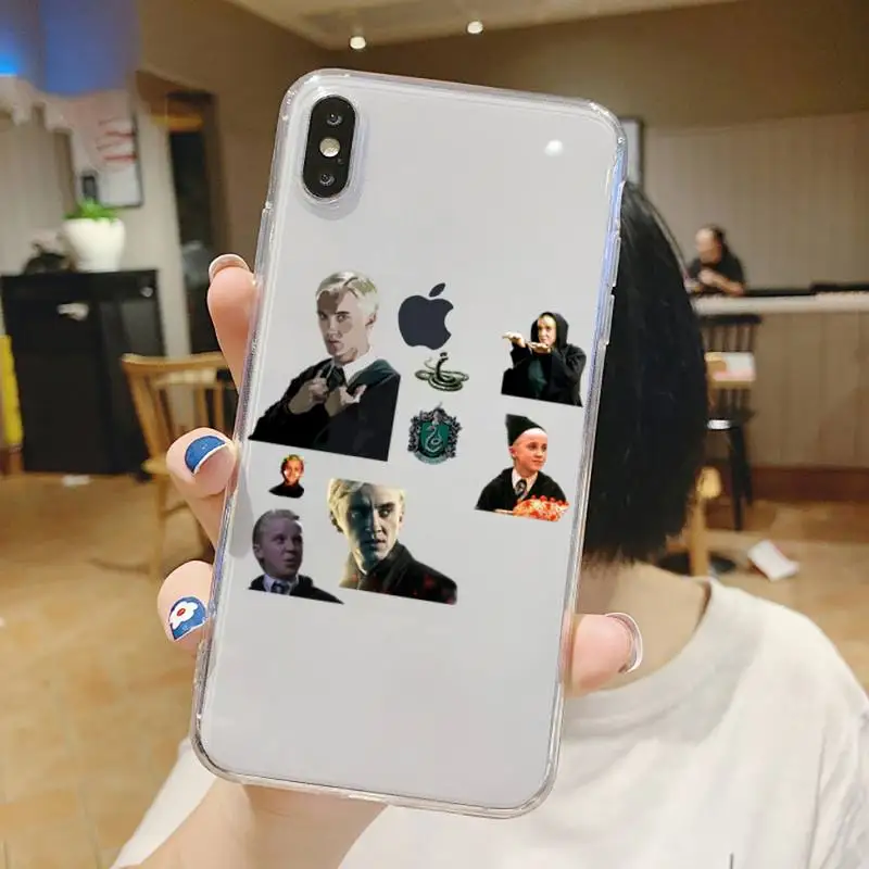 

Draco Malfoy potter friend funny Phone Case Transparent soft For iphone 5 6 7 8 11 12 s c se plus mini x xs xr pro max shell