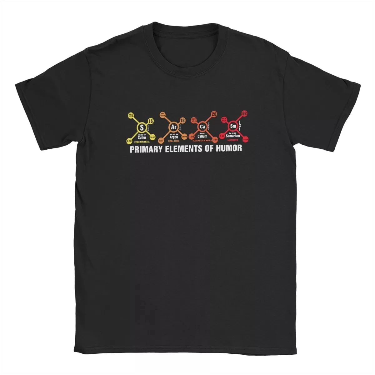 

Science S Ar Ca Sm Sarcasm Primary Elements Of Nerd Humor T-Shirts for Men Periodic Table Cool Cotton Tee T Shirts Original Tops