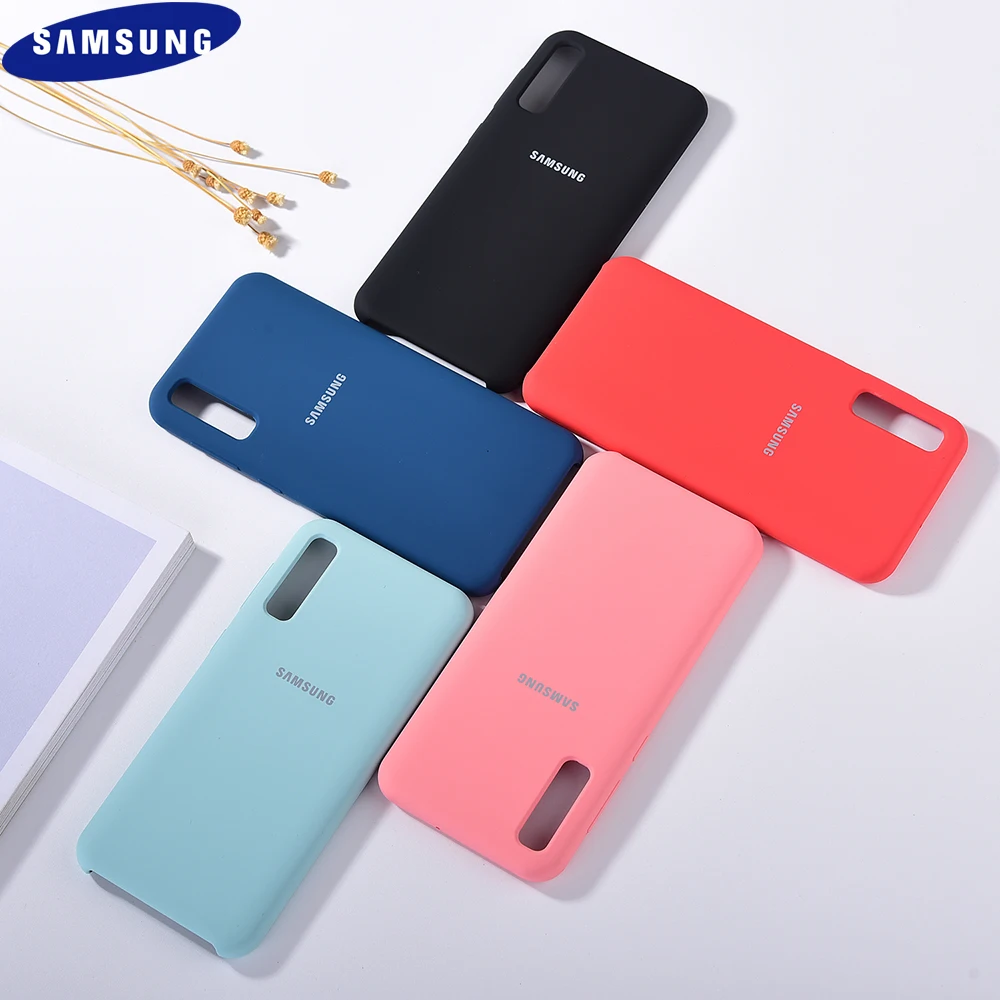 Оригинальный чехол для Samsung a30 a40 a70 a21 из жидкого силикона мягкий ТПУ a50 a50S a30S a20 a70s