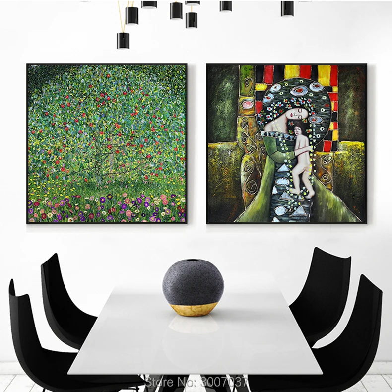 Goede Abstract Beroemde Gustav Klimt Canvas Schilderij Handgeschilderde Modern Decor Wall Art Pictures Voor Slaapkamer Eetkamer