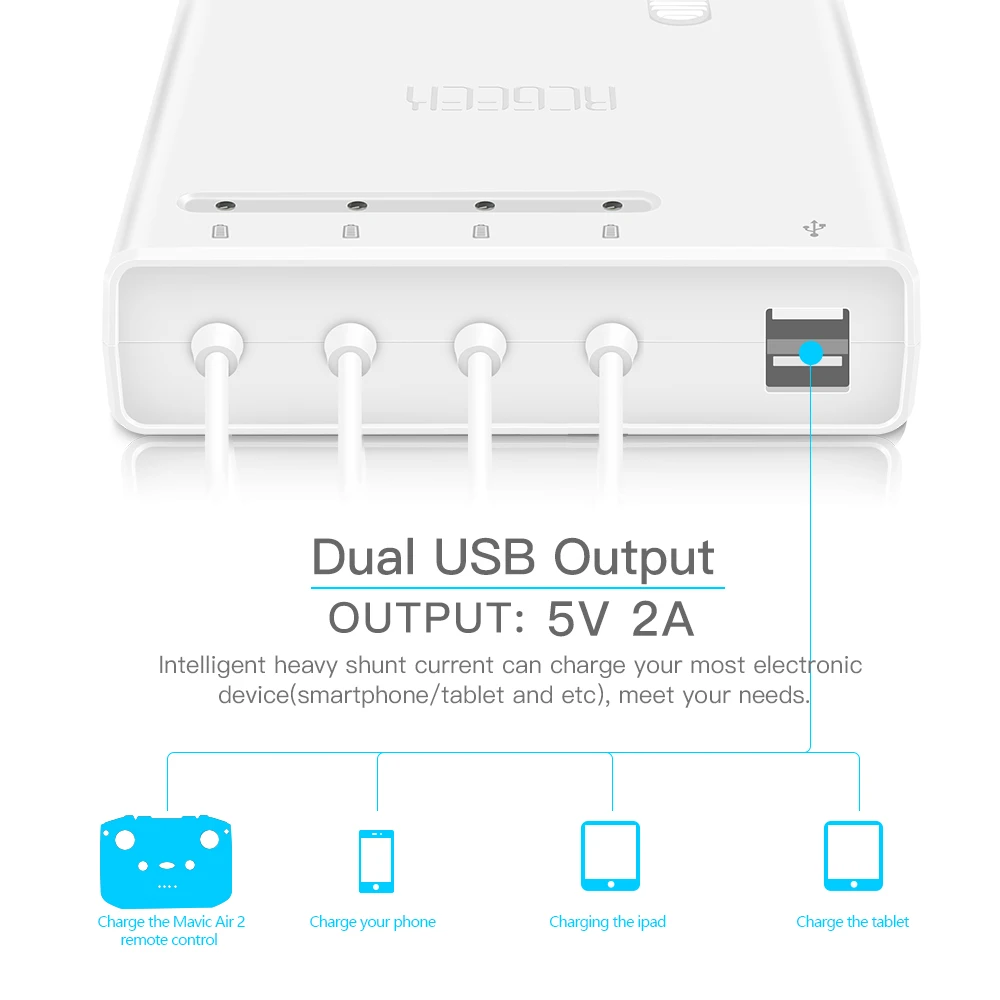 Drone Multi Battery Charger Mavic Air 2S Intelligent Fast Charging Hub AC 100-240V for DJI Air2S/Mavic Air2 Flight | Электроника