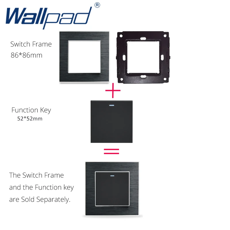 Wallpad Double DATA 2 порта RJ45 функциональная клавиша розетки для модуля всего 52*52 мм |