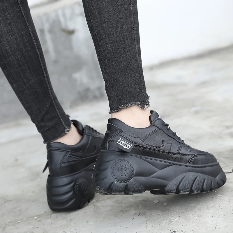 Женские Модные лоферы женские кроссовки на платформе дышащая обувь Повседневная