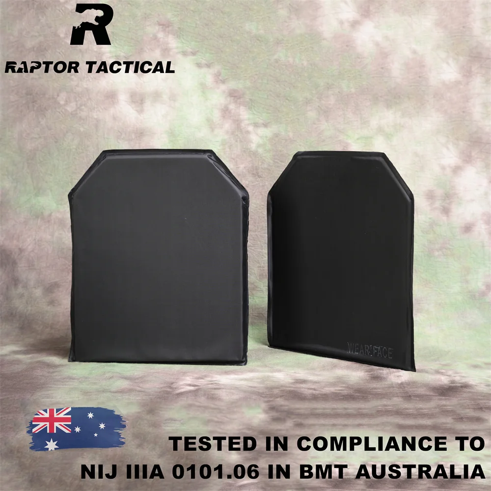 

BulletProof Plate NIJ Level IIIA 3A 0101.06 10"x12" Aramid Soft Ballistic Panel Two Pieces - Raptor Tactical