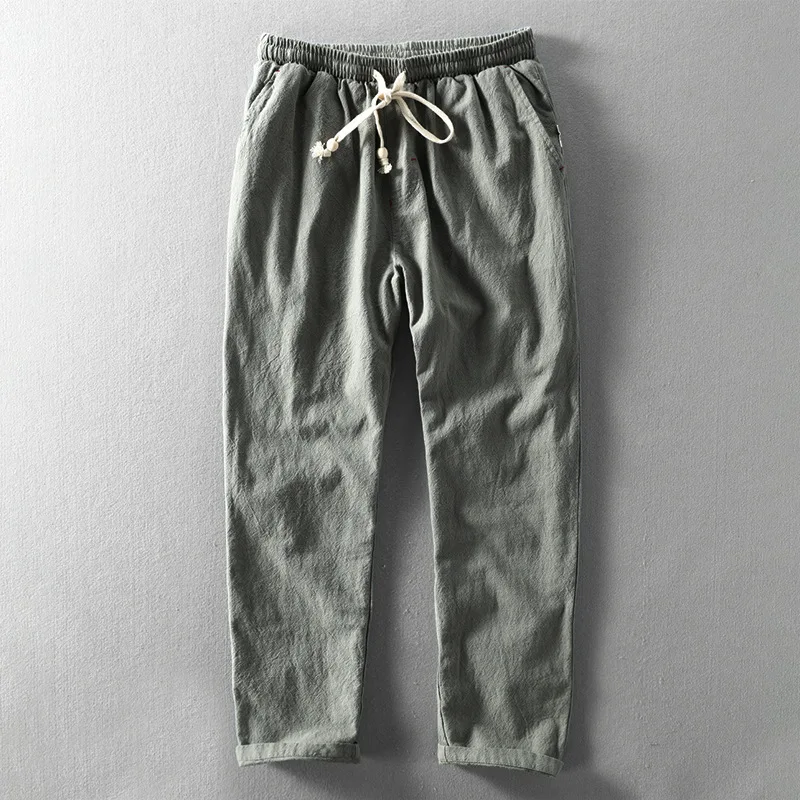 

New linen trousers for men in spring and summer