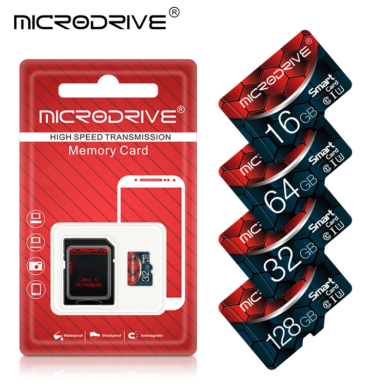 

Мини SD-карта 16 ГБ 32 ГБ 64 Гб 128 ГБ 256 Гб карта памяти класс 10 флэш-накопители карты Micro TF SD карта высокой скорости для смартфона камеры