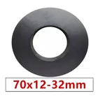 1 шт.лот кольцевой ферритовый магнит 70x12 мм отверстие 32 мм постоянный магнит 70 мм x 12 мм черный круглый динамик керамический магнит 70*12 70-32x12