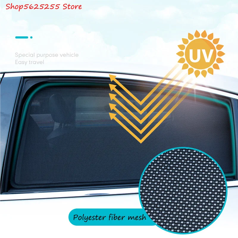 

Car Sunshade Mesh for Mazda 6 GG GH GJ GL 2012 2011 2010 2002 Side Window Magnetic Sun Visor Sunscreen Anti-mosquito Netting