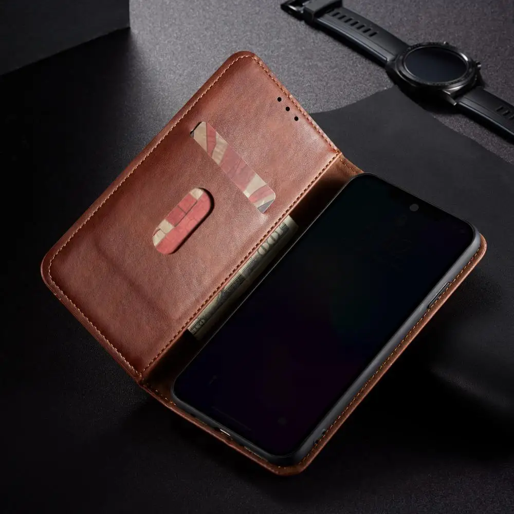 Роскошный тонкий кожаный флип чехол в стиле ретро для Samsung S20 Plus S20e A50 A20e A70S A90 M10