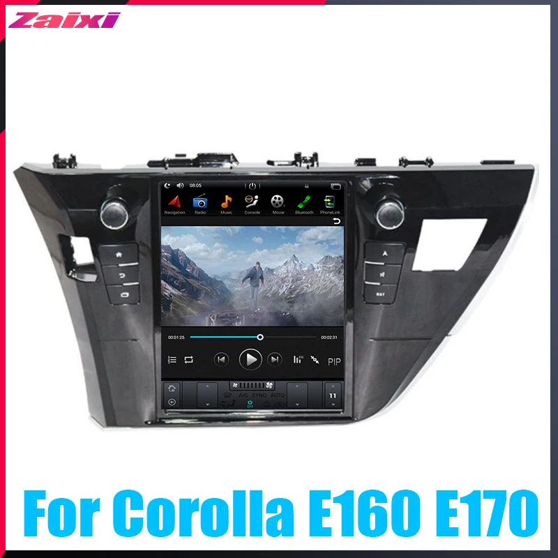 ZaiXi 10 4 дюймовый большой экран Tesla вертикальный Android автомобильный ПК GPS навигатор