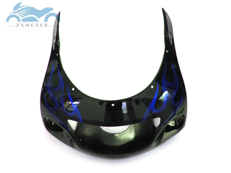 Front fairing Высокое качество обтекатели комплект для SUZUKI GSXR750 GSR600 1996 1998 2000 SRAD мотоцикл Полный Обтекатель Набор GSXR 600 96-00 Синий Пламя - Цвет: Front fairing