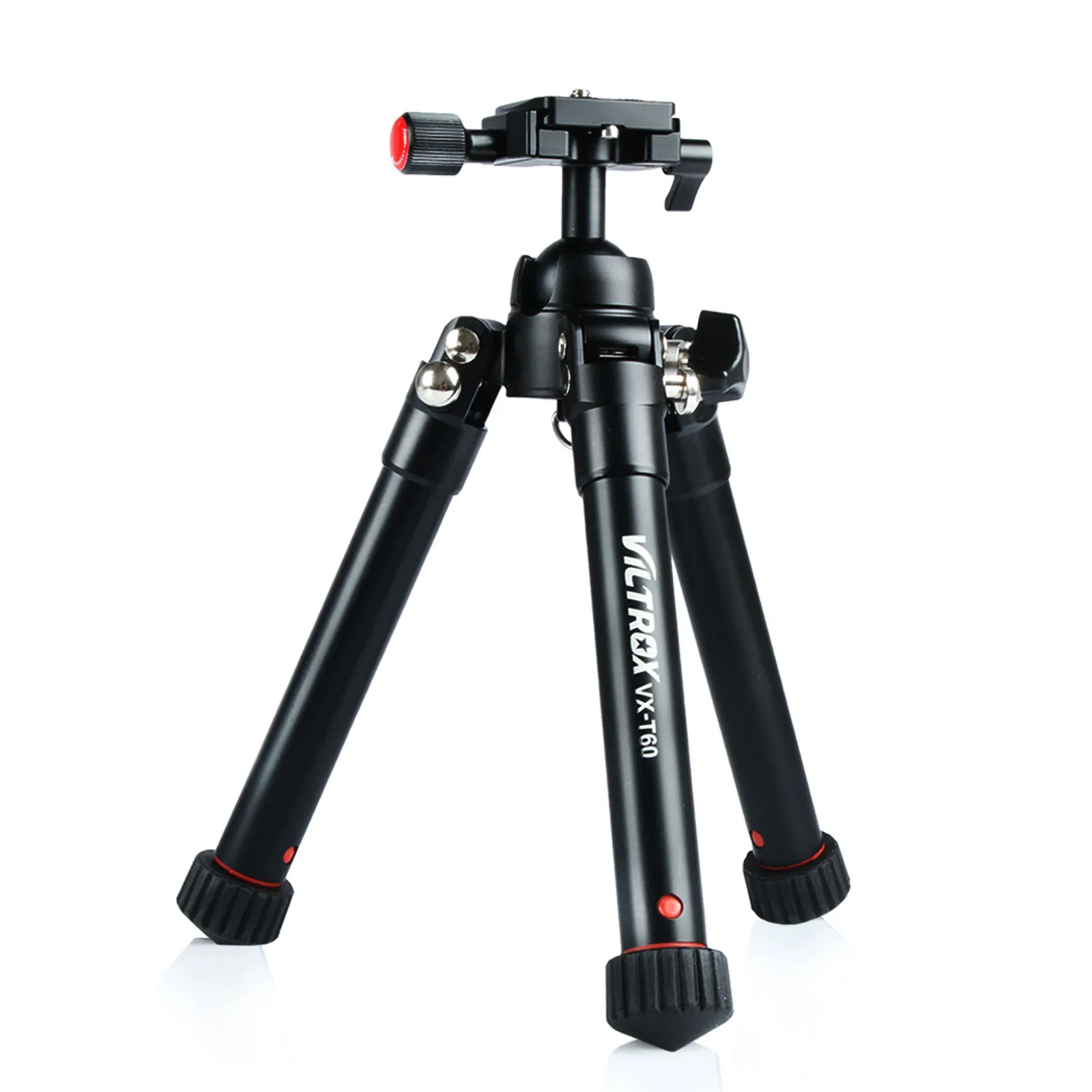 Viltrox VX-60 мини настольный штатив для камеры портативный складной настольный алюминиевый компактный штатив с шаровой головкой для DSLR спортивной камеры