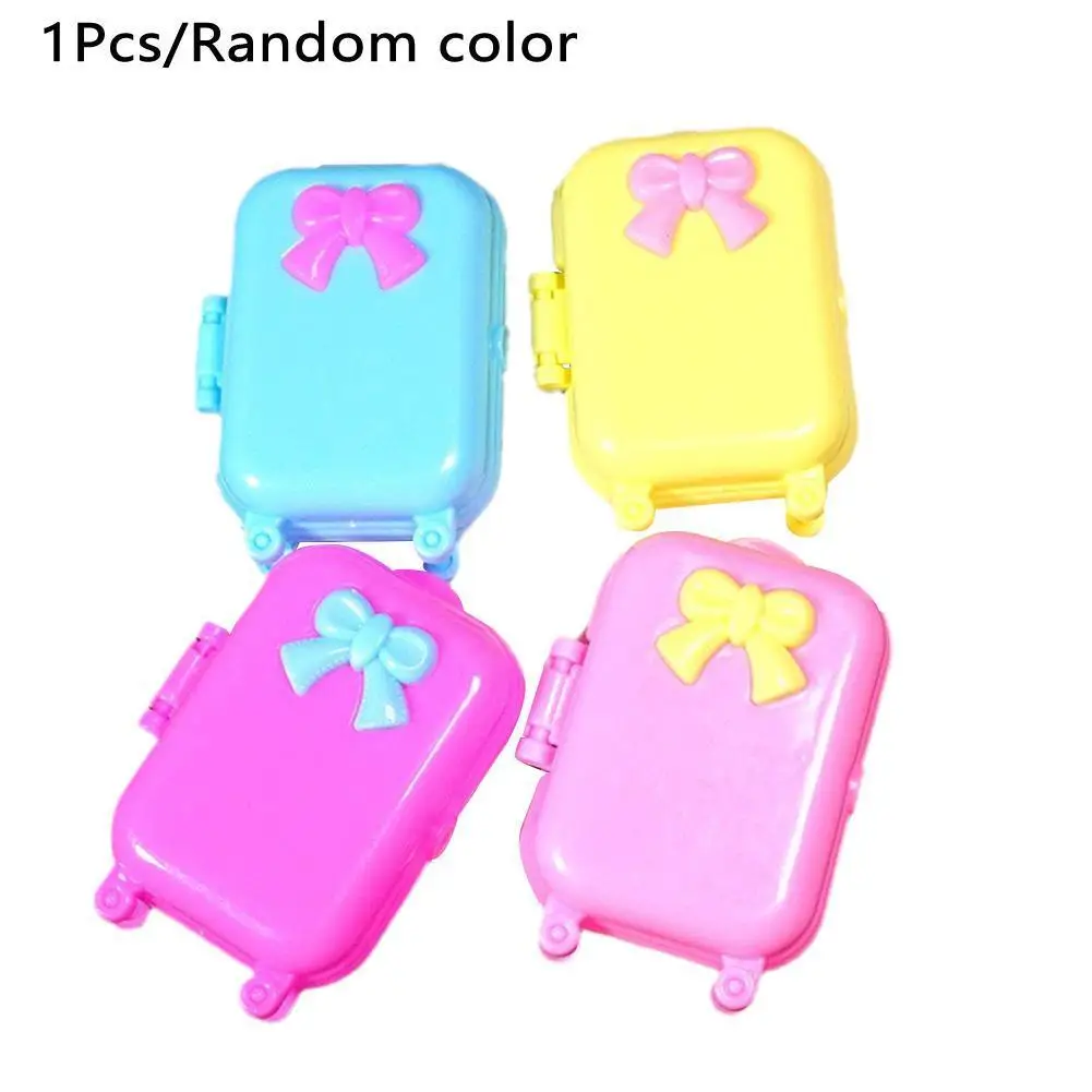 

Новые модные детские игрушки, 3D Поезд, пластиковый кукольный чемодан, кукольный домик, мебель, куклы, чемодан, аксессуары